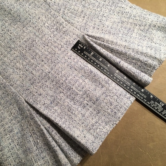 KASPER  Fit and Flare VINTAGE BOUCLE` Light Blue PENCIL/WIGGLE skirt, Size 12 - Picture 8 of 9